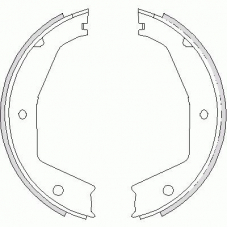 4743.00 REMSA Комплект тормозных колодок, стояночная тормозная с