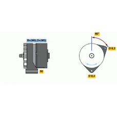 0 986 030 140 BOSCH Генератор