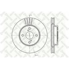 6020-4582V-SX STELLOX Тормозной диск
