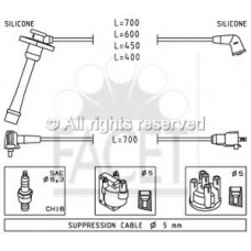 4.9389 FACET Ккомплект проводов зажигания
