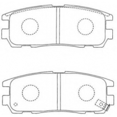 ASN-149 AISIN Комплект тормозных колодок, дисковый тормоз