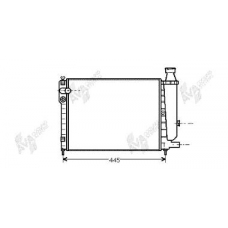 09002046 VAN WEZEL Радиатор, охлаждение двигателя