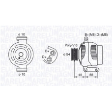 063377494010 MAGNETI MARELLI Генератор