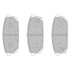 FSL1736 FERODO Комплект тормозных колодок, дисковый тормоз
