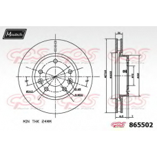 865502.6060 MAXTECH Тормозной диск