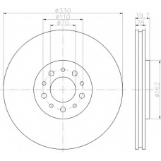 8DD 355 118-751 HELLA Тормозной диск