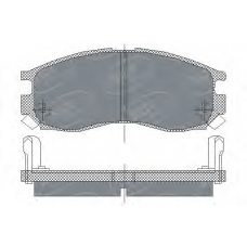 SP 133 PR SCT Комплект тормозных колодок, дисковый тормоз