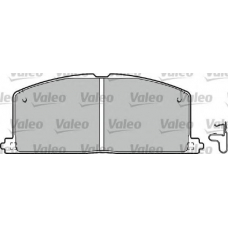 598266 VALEO Комплект тормозных колодок, дисковый тормоз