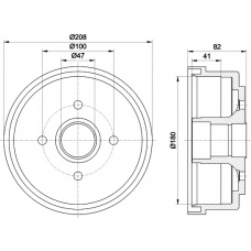 MBD291 MINTEX Тормозной барабан