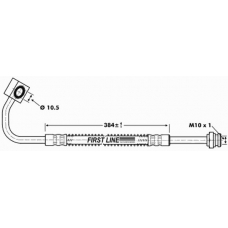 FBH6732 FIRST LINE Тормозной шланг