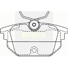 23177 00 BRECK Комплект тормозных колодок, дисковый тормоз