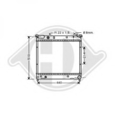 8136112 DIEDERICHS Радиатор, охлаждение двигателя
