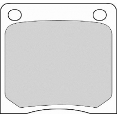 FD800A NECTO Комплект тормозных колодок, дисковый тормоз