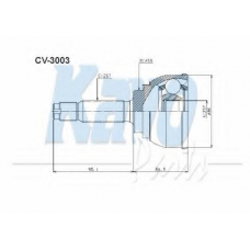 CV-3003 KAVO PARTS Шарнирный комплект, приводной вал