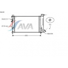 CN2109 AVA Радиатор, охлаждение двигателя