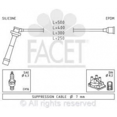 4.7012 FACET Ккомплект проводов зажигания