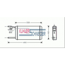 4190051 KUHLER SCHNEIDER Теплообменник, отопление салона