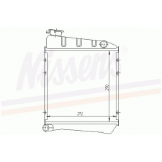 60519 NISSENS Радиатор, охлаждение двигателя