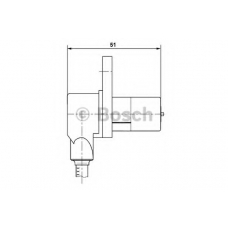 0 265 006 233 BOSCH Датчик, частота вращения колеса