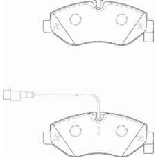 FD7345V NECTO Комплект тормозных колодок, дисковый тормоз