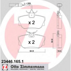 23446.165.1 ZIMMERMANN Комплект тормозных колодок, дисковый тормоз