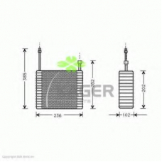 94-5681 KAGER Испаритель, кондиционер