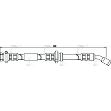 HOS3284 APEC Тормозной шланг