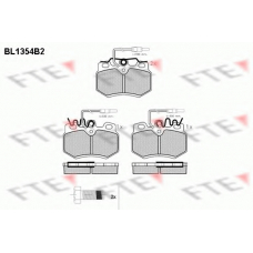 BL1354B2 FTE Комплект тормозных колодок, дисковый тормоз