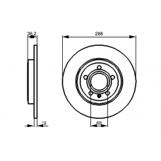 0 986 479 252 BOSCH Тормозной диск