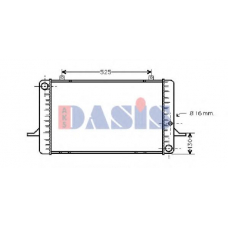090380N AKS DASIS Радиатор, охлаждение двигателя