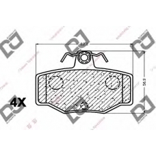 BP1090 DJ PARTS Комплект тормозных колодок, дисковый тормоз