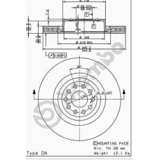 09.7941.11 BREMBO Тормозной диск