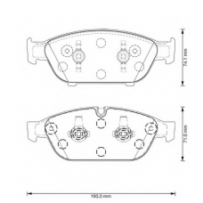 573381B BENDIX Комплект тормозных колодок, дисковый тормоз