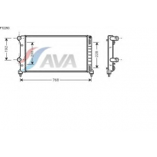 FT2250 AVA Радиатор, охлаждение двигателя