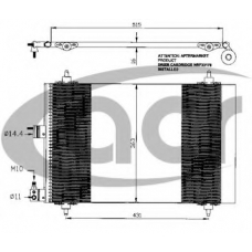 300461 ACR Конденсатор, кондиционер