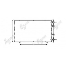43002156 VAN WEZEL Радиатор, охлаждение двигателя