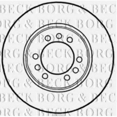 BBD5956S BORG & BECK Тормозной диск