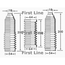 FSG3221 FIRST LINE Пыльник, рулевое управление