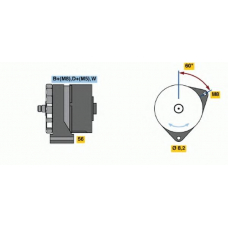 0 120 468 080 BOSCH Генератор