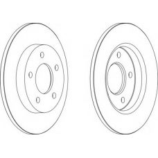DDF1420 FERODO Тормозной диск