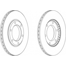 DDF2181 FERODO Тормозной диск