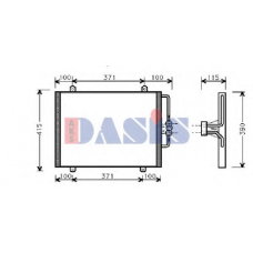 182270N AKS DASIS Конденсатор, кондиционер