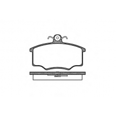 P1463.20 WOKING Комплект тормозных колодок, дисковый тормоз