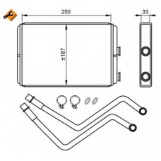 54211 NRF Теплообменник, отопление салона