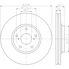 MDC2316 MINTEX Тормозной диск