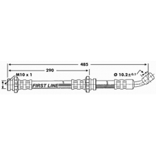 FBH6674 FIRST LINE Тормозной шланг