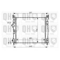QER2095 QUINTON HAZELL Радиатор, охлаждение двигателя