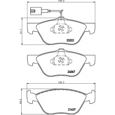 8DB 355 011-211 HELLA PAGID Комплект тормозных колодок, дисковый тормоз