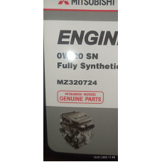 MZ320724 MITSUBISHI Моторное масло engine oil fully synthetic sn/gf-5 sae 0w-20 (4л)