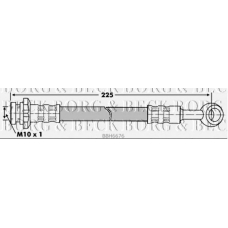 BBH6676 BORG & BECK Тормозной шланг